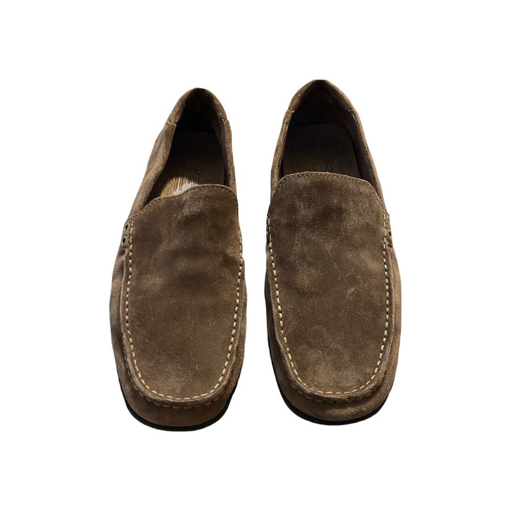 UGG Australia Ballard brown leather slip on dressy casual loafers size 10 - Picture 3 of 15